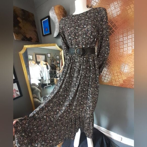 Floral Ruffled Long Sleeve Maxi Dress - Picture 10 of 16